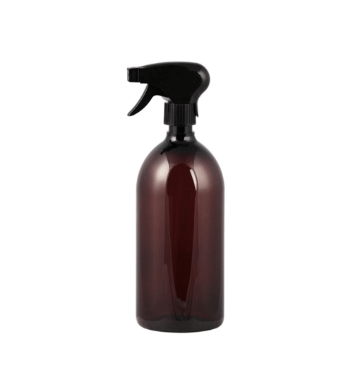 Plint apotekerflaske - brun med sprayhoved - 1000 ml