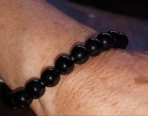 Armbånd med Obsidian