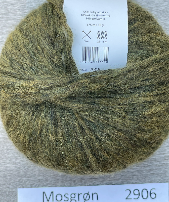 Garn: PUNO PETIT: Blow-garn i Babyalpaca og extra fin merino- 26 smukke farver - nøgler á 50 g - billede 4