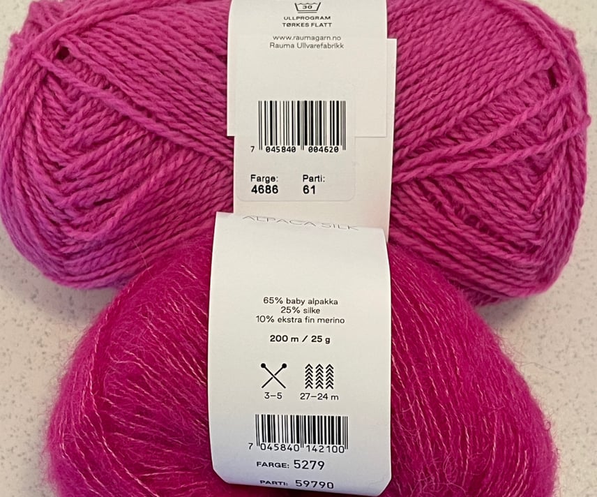 Kit: Mejramvest i finuld og alpaca silk og opskrift  - billede 7