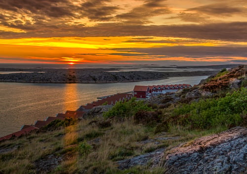 Huse i den Svenske skærgård fra klee-fotokunst.dk