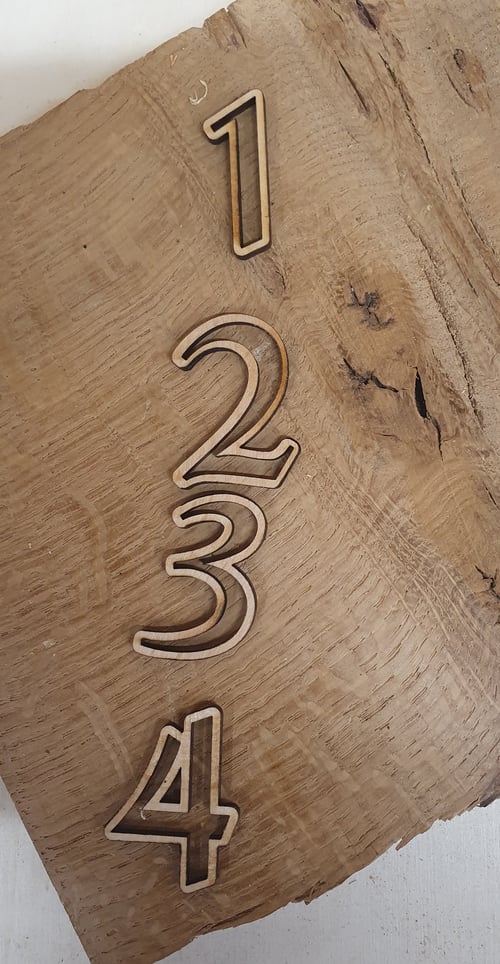 Adventstal i 3 mm krydsfinér fra Hobbydesign by Hjertefryd