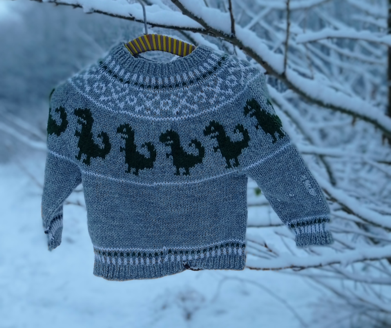 Dino Christmas Sweater - Child - billede 2