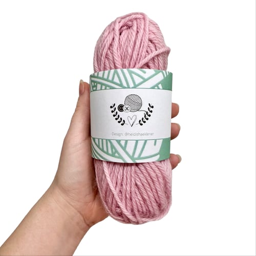 Banderole til dit garn fra Heidis Hæklerier