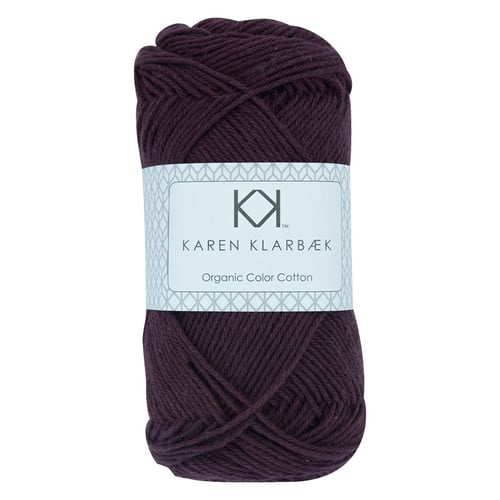 8/4 Aubergine - KK Organic Color Cotton økologisk bomuldsgarn fra Karen Klarbæk fra kastanja.dk