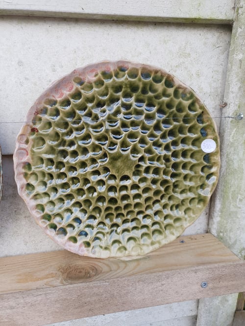 Skovgrønt fad fra Keramira Keramik 