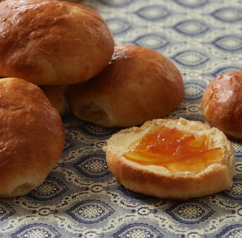 Puslespil med opskrift på Kromans fødselsdagsboller fra Kromans Copenhagen