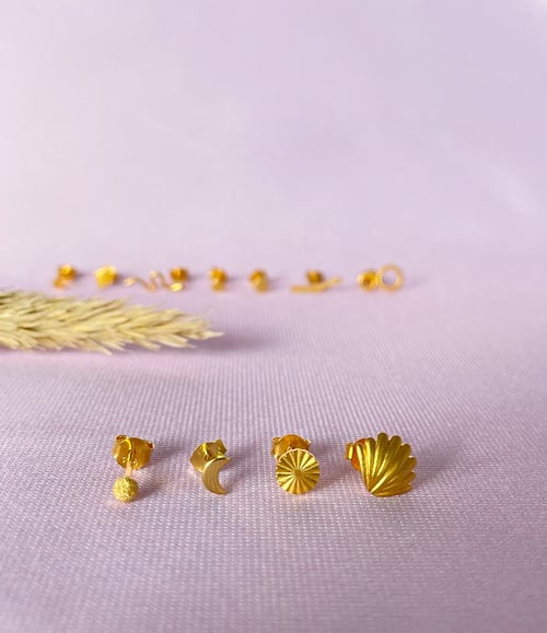 STARDUST, MÅNE, SOL & MUSLING fra Tiny Pearls by Sigaard