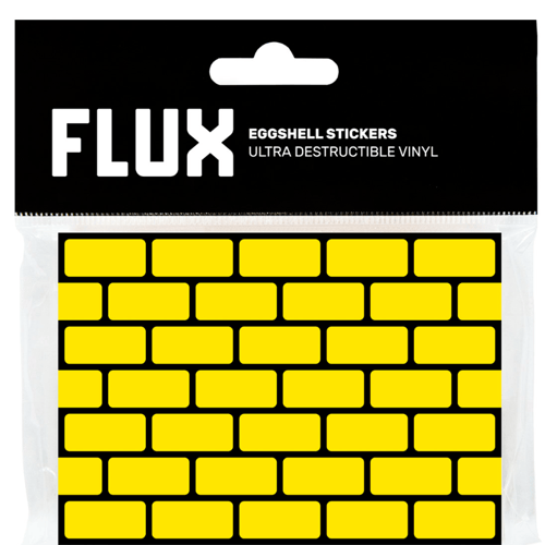 FLUX Eggshell Stickers 50 pcs Bricks Yellow fra AllEyezAA