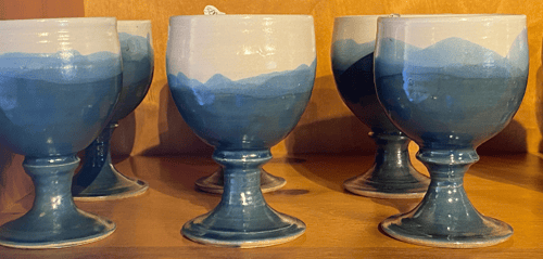 Limfjords cider pokal på stilk H 12 x B 9,5 cm