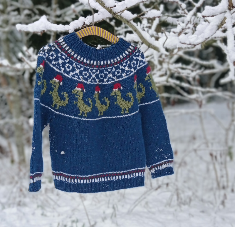 Dino Christmas Sweater - Child - billede 1