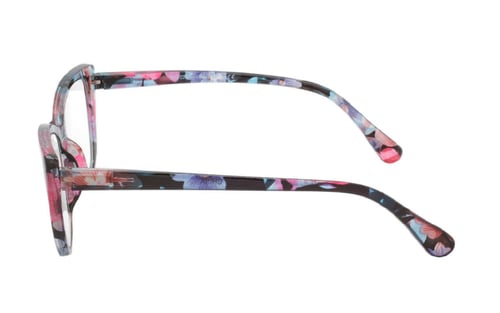 Smuk blomster brille i feminint cateye design fra Accessories.dk