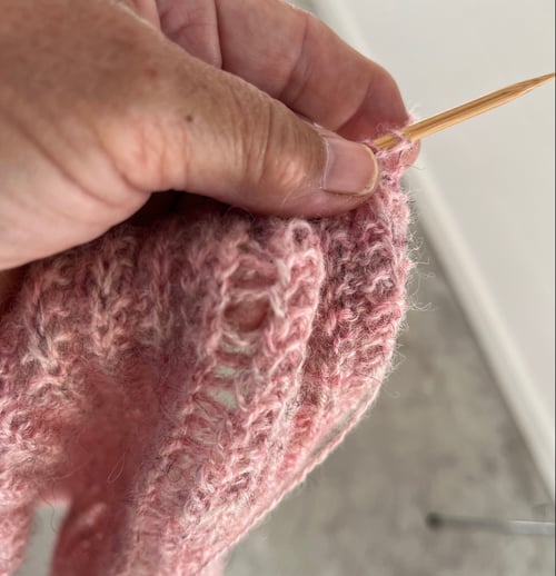 Strikkecafe aften fra Hanne i Højer