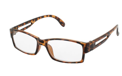 Leopard / skildpaddebrun brille i transparent fra Accessories.dk