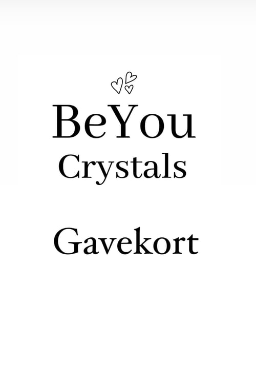 Gavekort 100 kr fra BeYou Crystals 