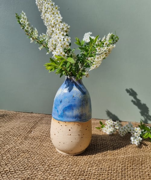 Lille blå vase  fra PANGkeramik