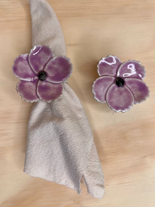 Servietringe i lilla fra Sofiececilie