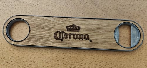 Corona flaskeåbner i rustfrit stål – ny og ubrugt fra Handyshoppen
