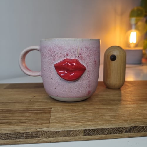 Lyserød lys kop fra Jo keramik 