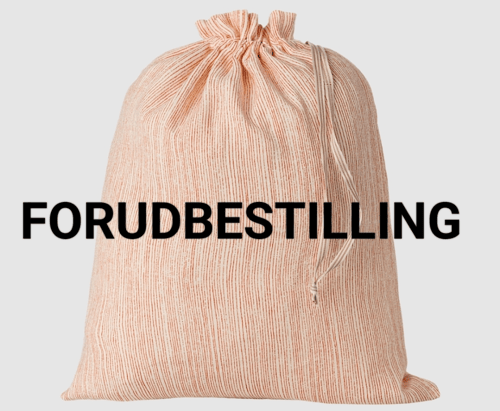 Stofpose - Hvid/rød stribet  fra StyleByUs