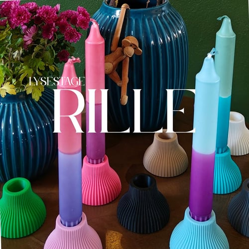 Rille Lysestage 1 stk  fra CC-Clothing