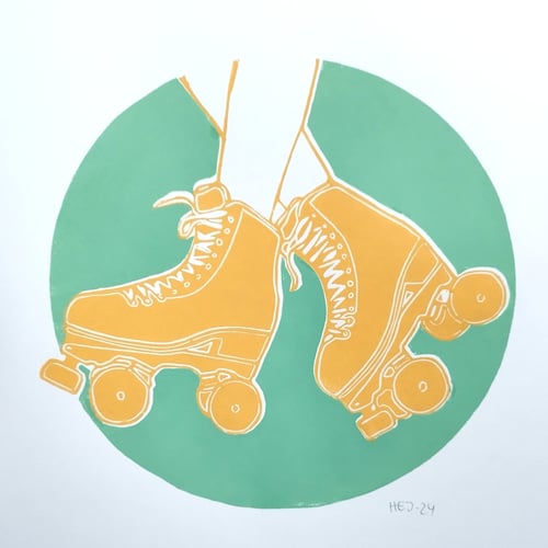 ROLLERSKATES (gul/grøn) fra HEJ.1975