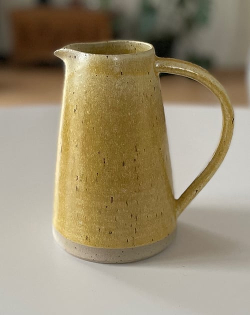 Kande, hørgul - 1,3 liter fra Aaskoven Keramik