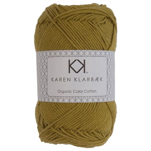 8/4 Mustard - KK Organic Color Cotton økologisk bomuldsgarn fra Karen Klarbæk fra kastanja.dk