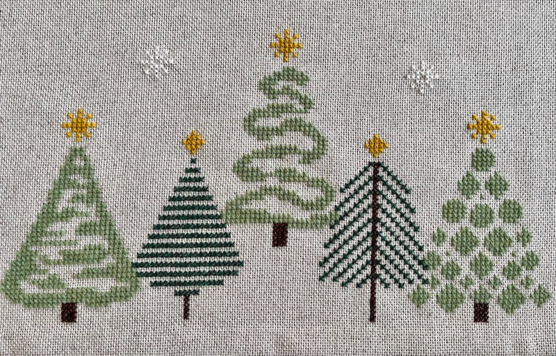 Grøn jul med stil - juletræstæppe 2028-1                             Str. 140 x 140 cm. - billede 3
