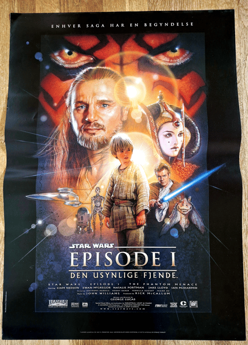 Star Wars: Episode I – The Phantom Menace fra Originalefilmplakater