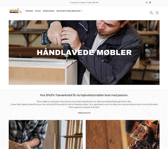 Inspire design skabelon - Shup webshop