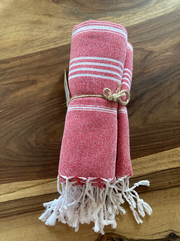 Hammam håndklæde - Rød - billede 1