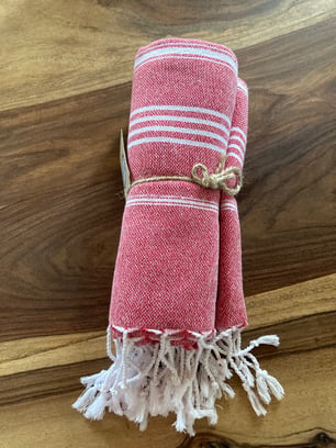 Hammam håndklæde - Rød - Produkt nr. 107