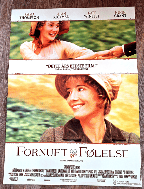 Fornuft og Følelse - (Sense and Sensibility) fra Originalefilmplakater