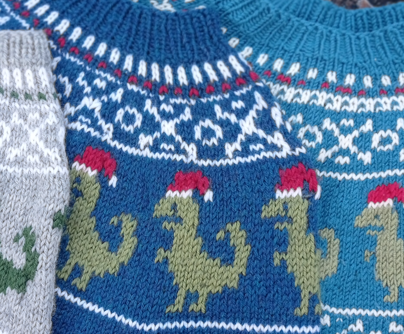 Dino Christmas Sweater - Child - billede 3