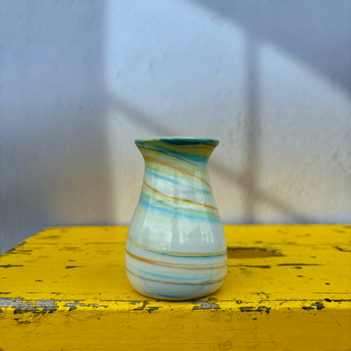 Minivase pastel swirl fra FruBoysen Keramik