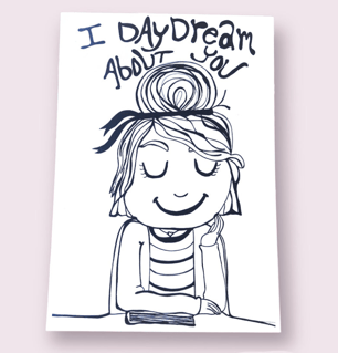 Kort: i daydream about you - Produkt nr. K04