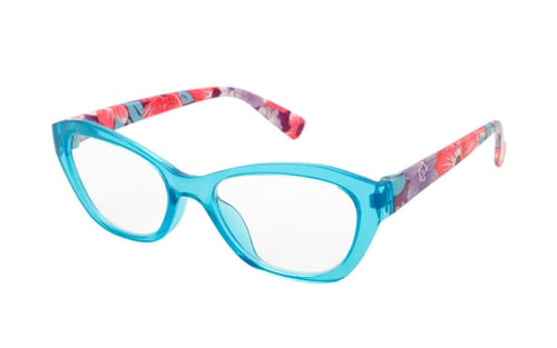 Skøn lyseblå flower power brille fra Accessories.dk