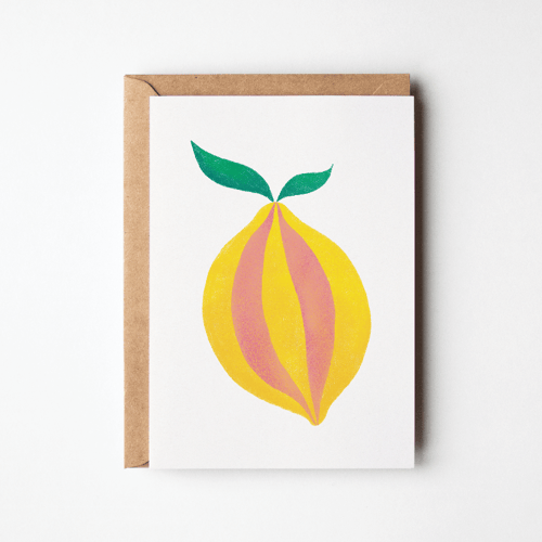 Stribet citron – kort fra Pi Vielsted