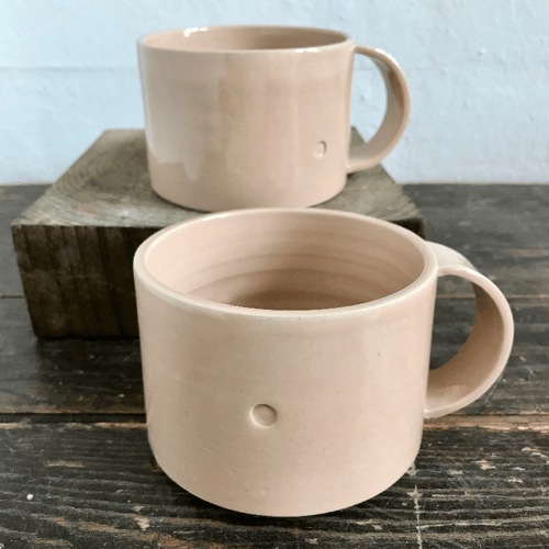 Kop med hank, lyserød