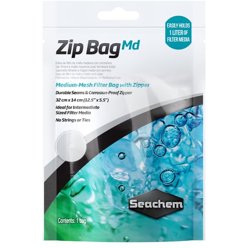 Seachem Zip Bag Medium Mesh 32x14cm fra Godttildyr.dk