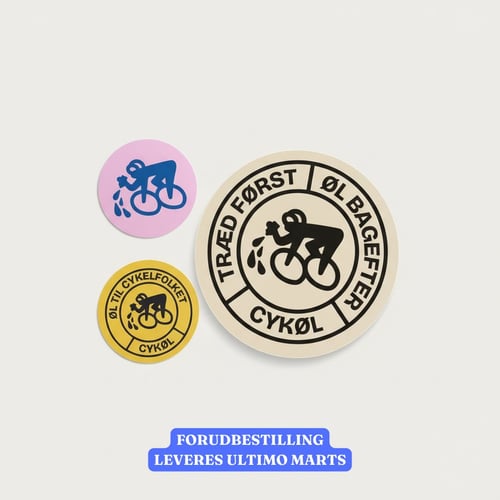CYKØL stickers og ølbrik fra CYKØL