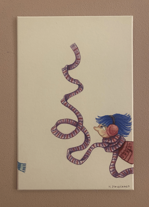 vinden kan man ikke se l fra Nadia Staldgaard Illustration