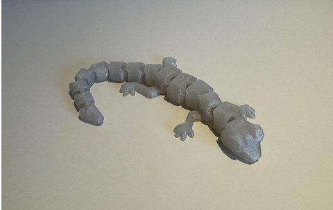 Outlet - Selvlysende firben 15cm fra 3D Skabt