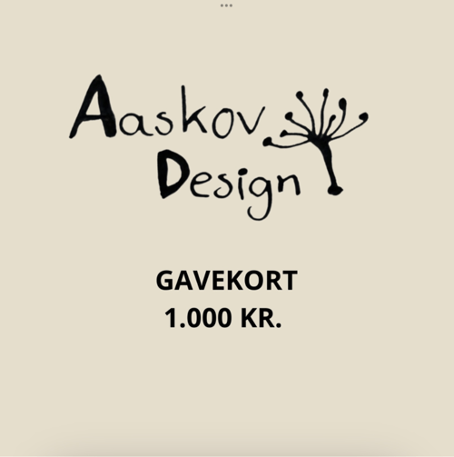 Gavekort fra Aaskov Design 