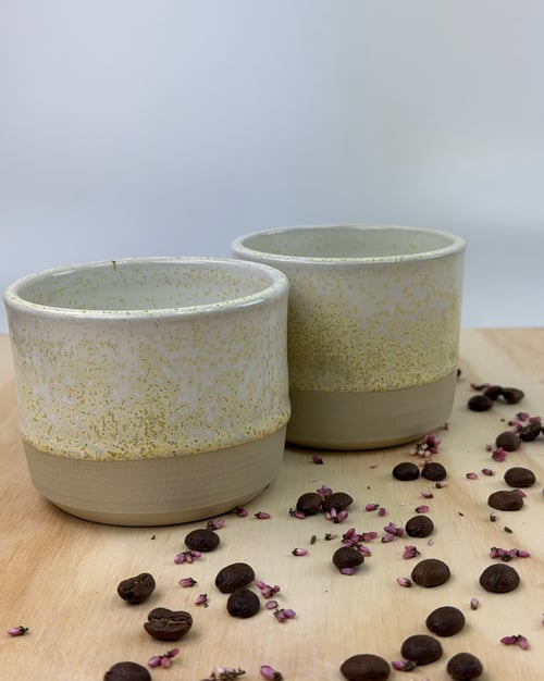 Hvid/gul kop (2 ens)