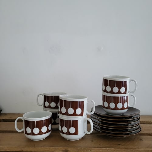 7 Retro kaffesæt fra W. Germany