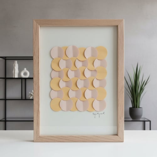 A5, papirværk, indrammet  fra Studiopynt