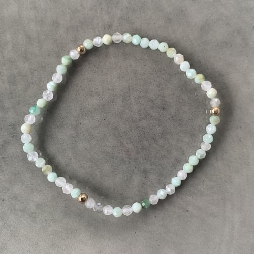 Grøn opal armbånd 3mm fra bymunk Jewellery