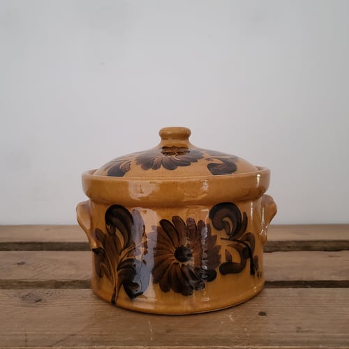 Fransk vintage terrin, Pottery Beck – Ø14 cm